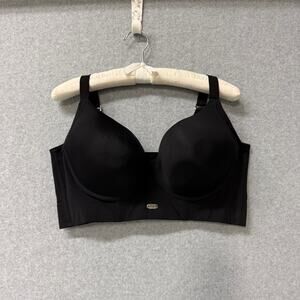 UpLady 8546 Extra Firm Control Full Cup Side Support Bra Powernet 40D Black